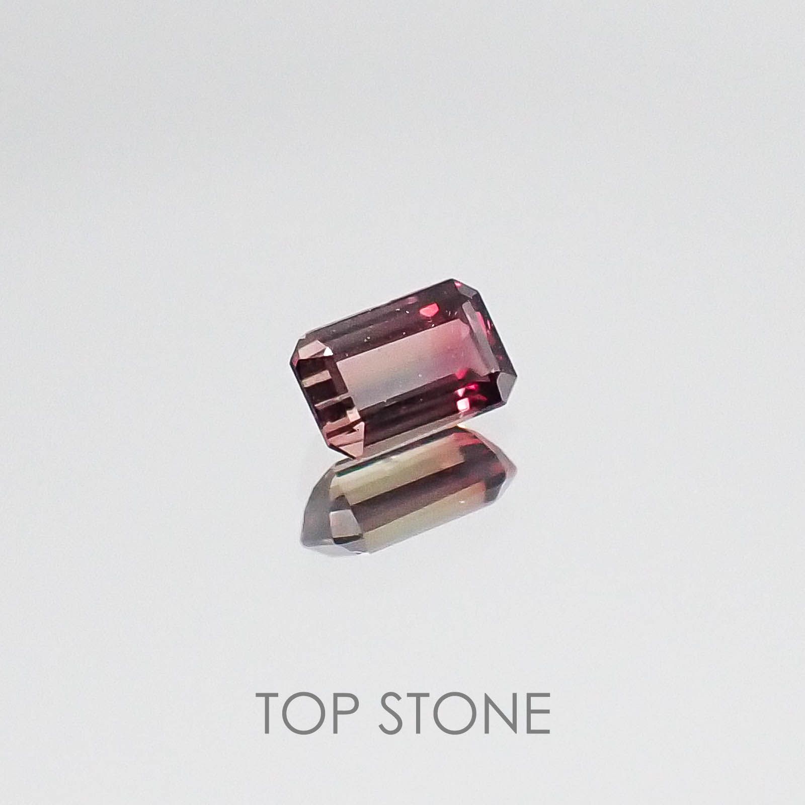 バイカラーサファイア タンザニア産 ルース 0.21ct[]3.9×2.5mm前後
