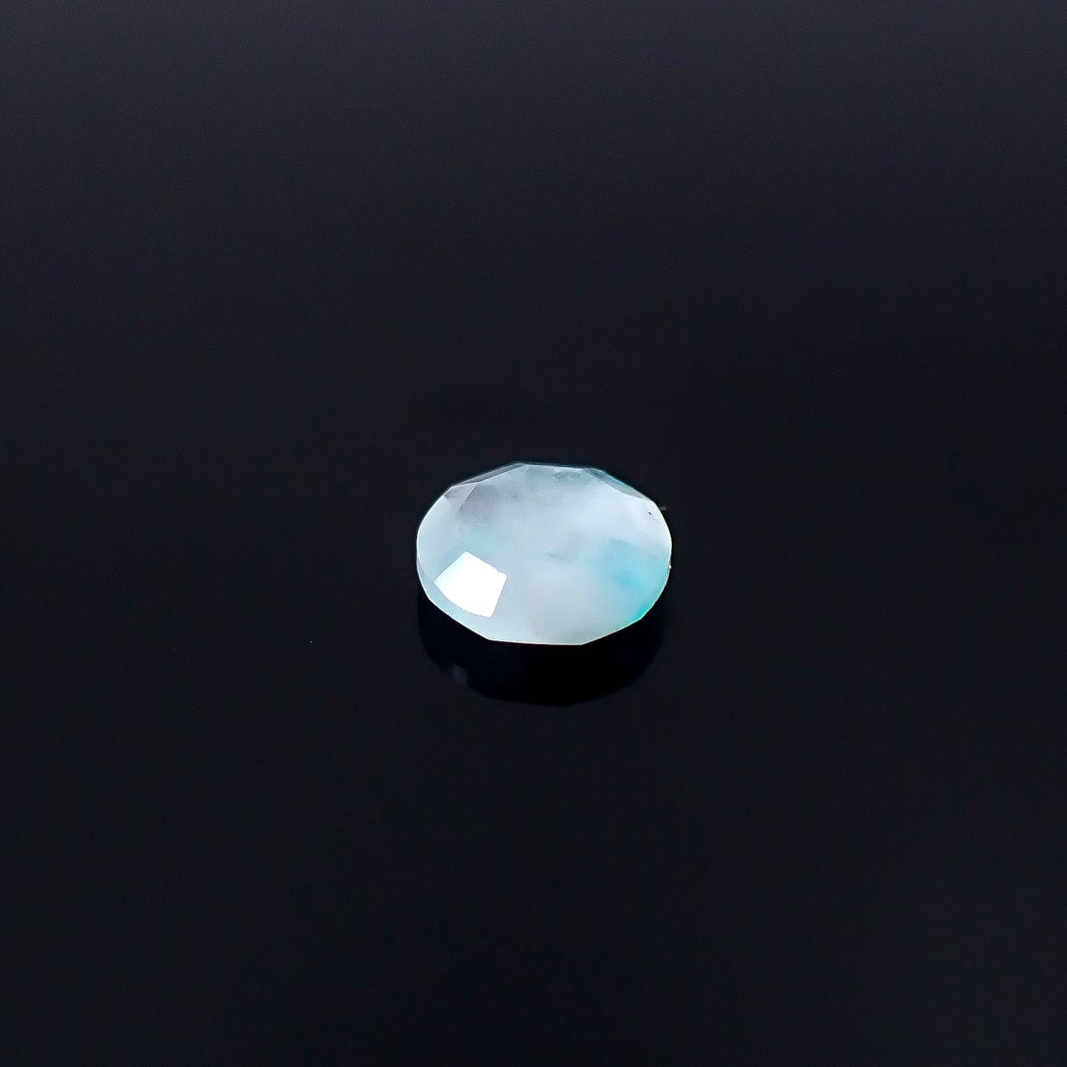 ◇リバーシブル◇パライバトルマリンインクォーツ ブラジル産 0.36ct / 5.1x5.1mm前後 [251231451]