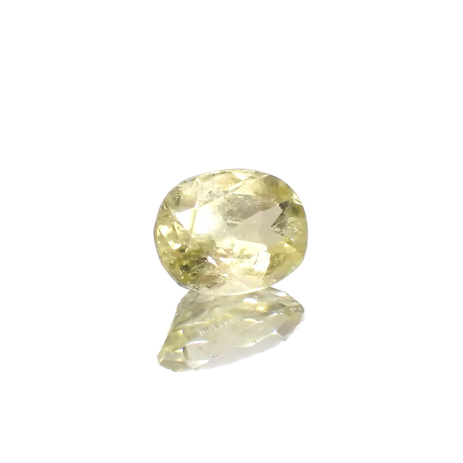 ブラジリアナイト(宝石名ブラジリアナイト)ブラジル産 0.78ct 識別済[230220690]6.7x5.1mm前後