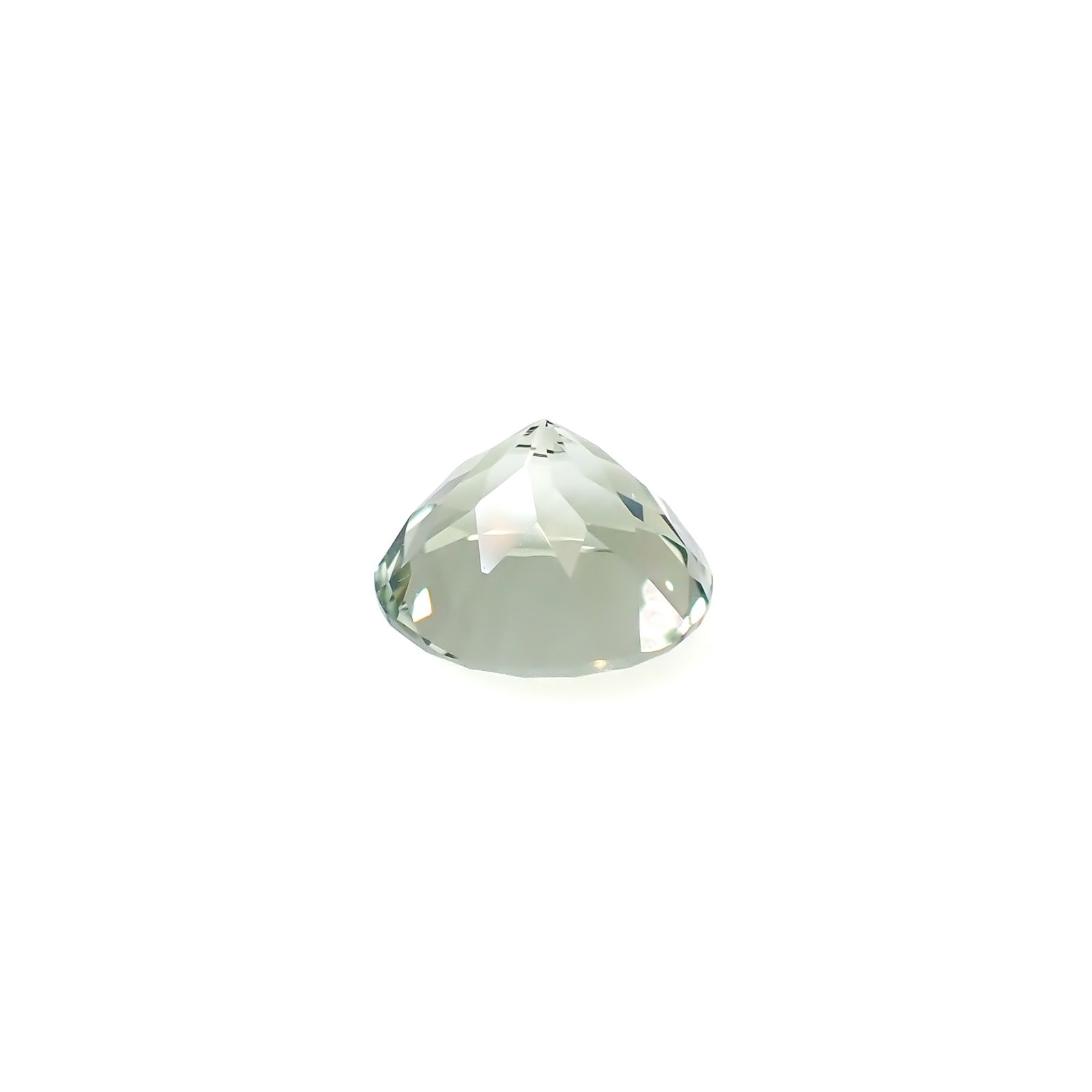 プラシオライト(グリーンアメジスト) ブラジル産 9.33ct [241229568]14.1x14mm前後