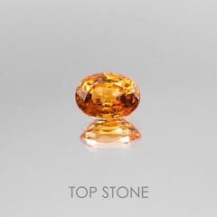 スペサルティンガーネット マンダリンオレンジカラー(宝石名スペサルティン・ガーネット)ナイジェリア産 1.27ct 識別済[220817245]7.1x5.1mm前後