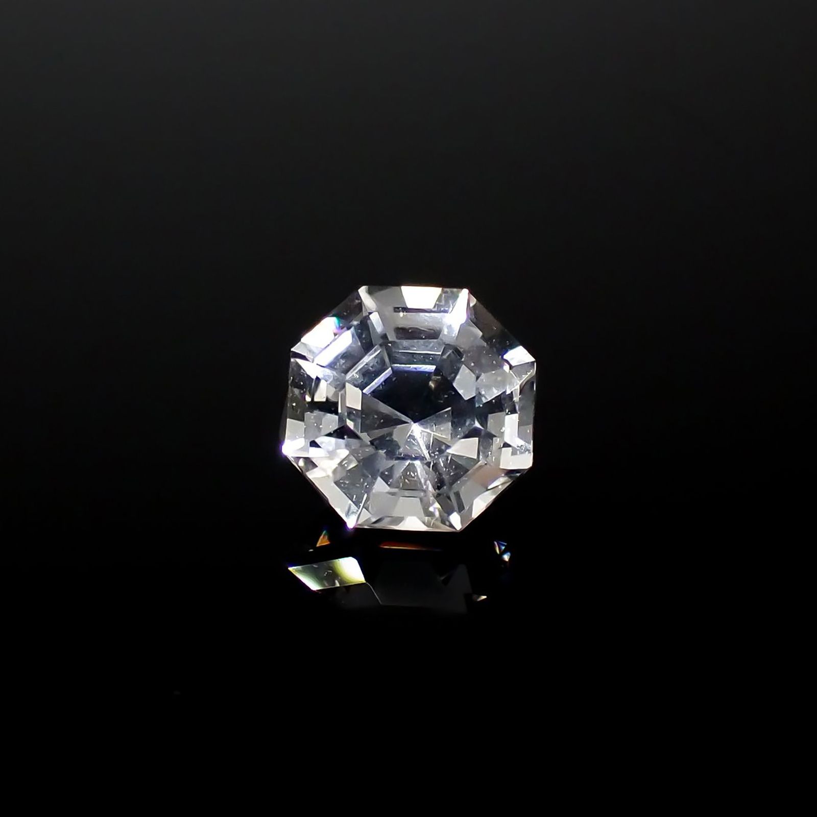 ◇オクタゴンカット◇レムリアンシードクリスタル(保証シール付き) ブラジル産 0.87ct [240326841]6.1x6.1mm前後