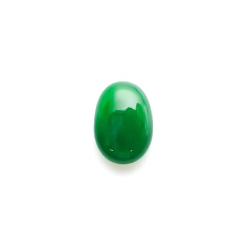 翡翠(宝石名ジェダイト(翡翠))ビルマ産 1.359ct ソ付(彩珠)[221219575]8.5x6mm前後
