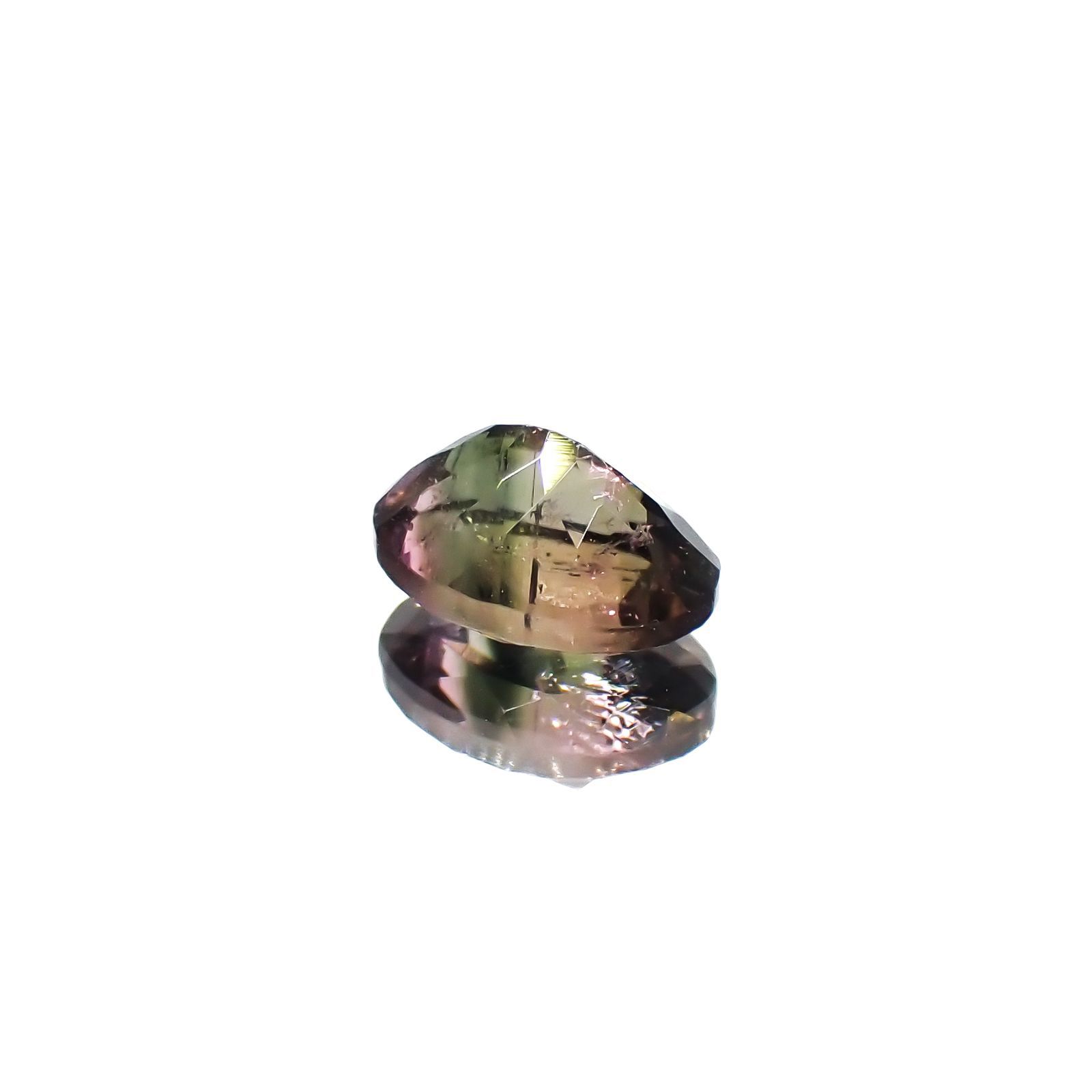 バイカラートルマリン ブラジル産 0.88ct[230220403]7x5.1mm前後