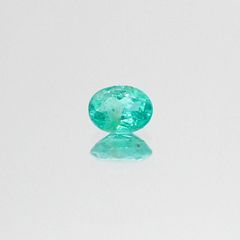 パライバトルマリン(宝石名トルマリン/別名パライバ・トルマリン) ブラジル産 0.180ct ソ付(宝貴協)[20073528]4.1×3.1mm前後