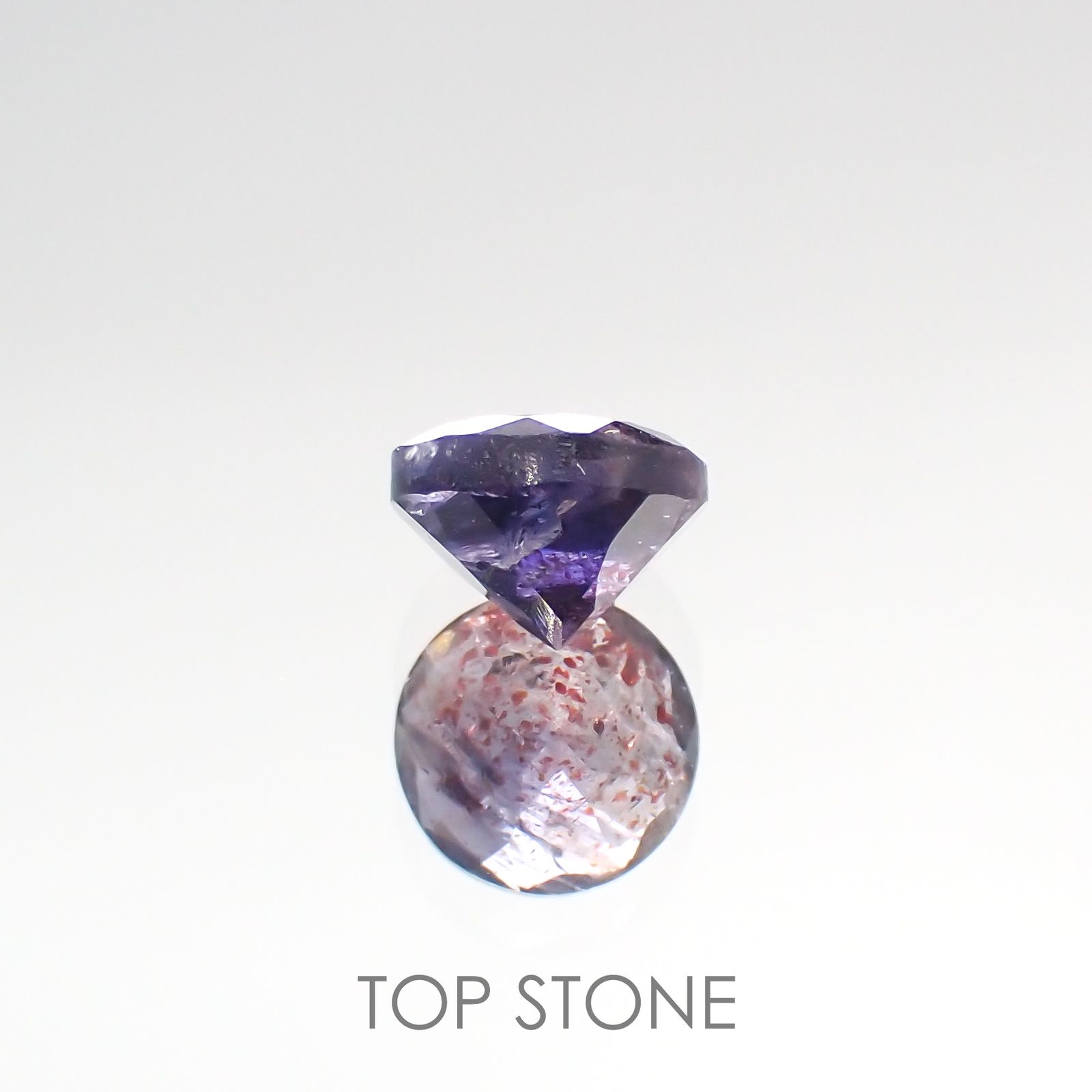 ブラッドショットアイオライト インド産 ルース 0.98ct[201812394]6.3×6.3mm前後