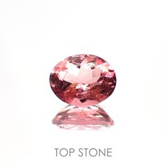 ピンクトルマリン(宝石名ピンク・トルマリン) コンゴ民主共和国産 1.90ct 識別済[211013594]9×7.1mm前後