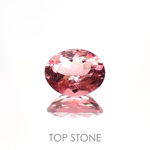 ピンクトルマリン(宝石名ピンク・トルマリン) コンゴ民主共和国産 1.90ct 識別済[211013594]9×7.1mm前後
