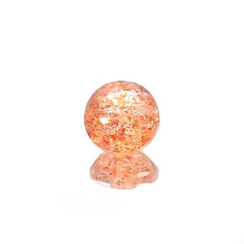 イリュージョンサンストーン(宝石名フェルドスパー) タンザニア産 識別済 1.91ct / 7.9x7.9mm前後 [210812298]