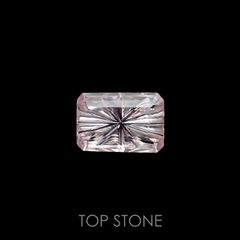 ◇甲州貴石切子Plus Three◇クンツァイト カード付き(宝石名クンツァイト)アフガニスタン産 4.20ct 識別済[220114612]12.2x8.2mm前後