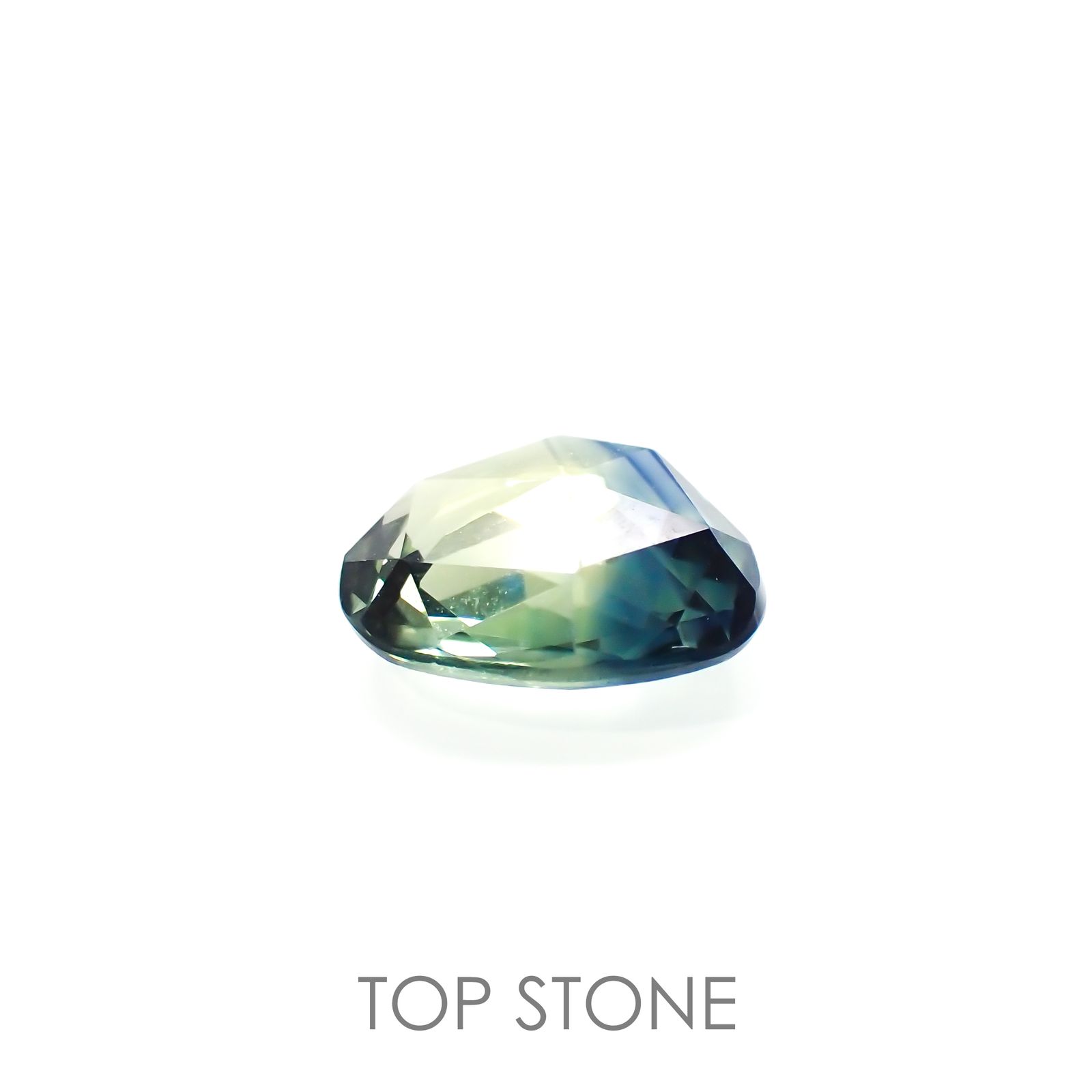 ◇ローズカット◇バイカラーサファイア(宝石名バイカラー・サファイア) マダガスカル産 1.34ct 識別済[210913202]7.5×6.6mm前後