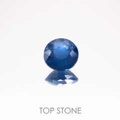 ガーナイト(宝石名 含コバルト・ガーナイト) ナイジェリア産 0.687ct ソ付(彩珠)[210510951]5×4.9mm前後