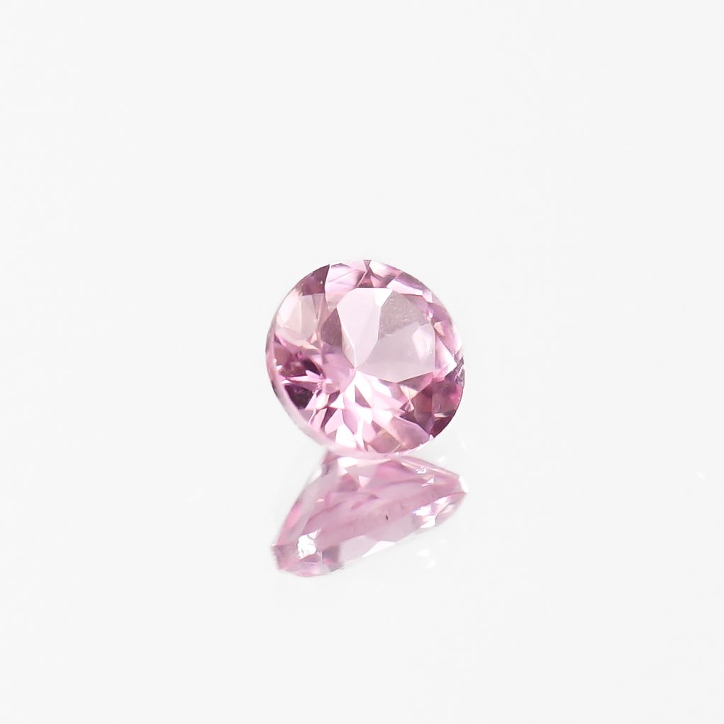 シルキーピンクスピネル タンザニア産 0.27ct[230421560]3.8x3.8mm前後