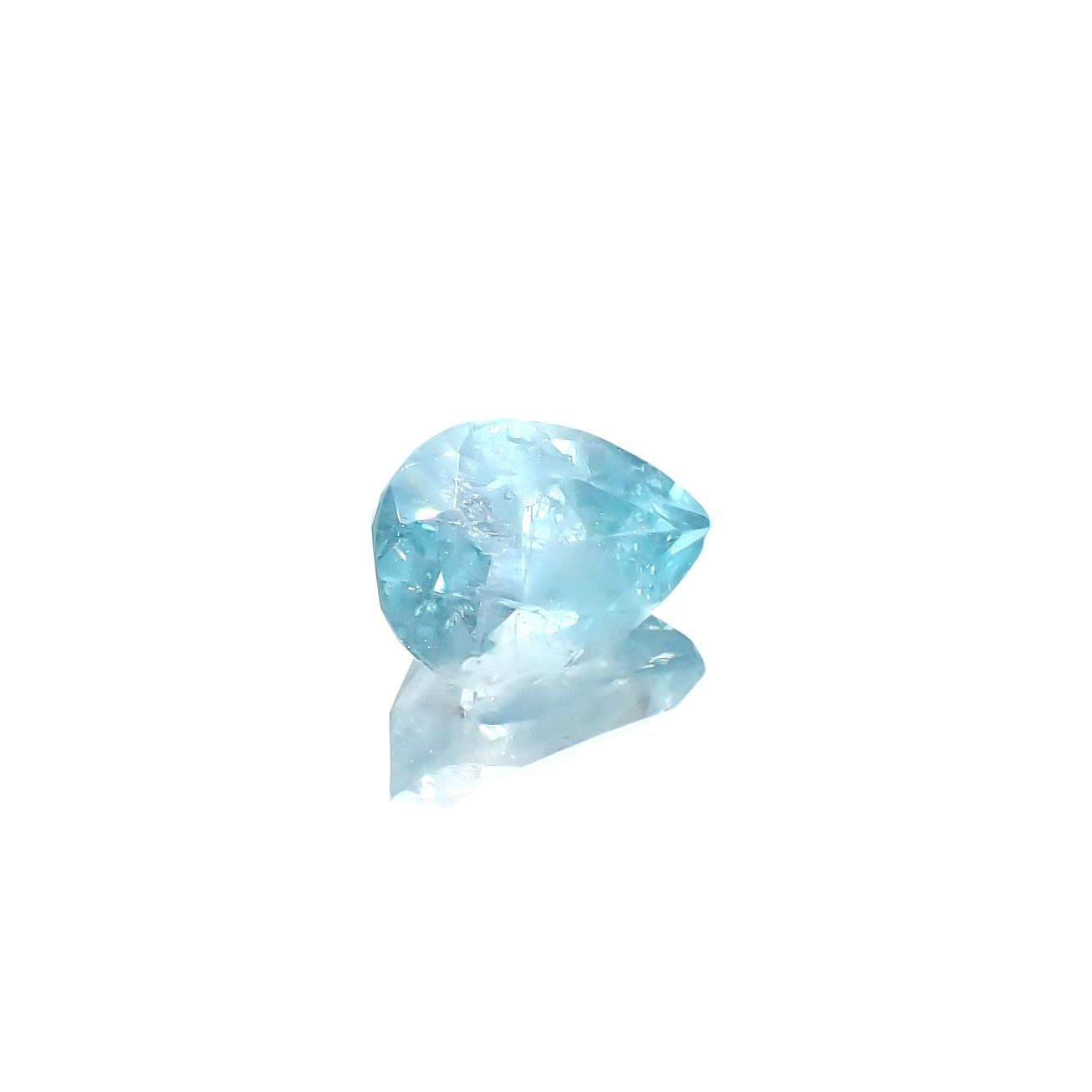 ユークレース(宝石名ブルー・ユークレース)コロンビア産 13.529ct ソ付(彩珠)[240628193]17.5x12.9mm前後