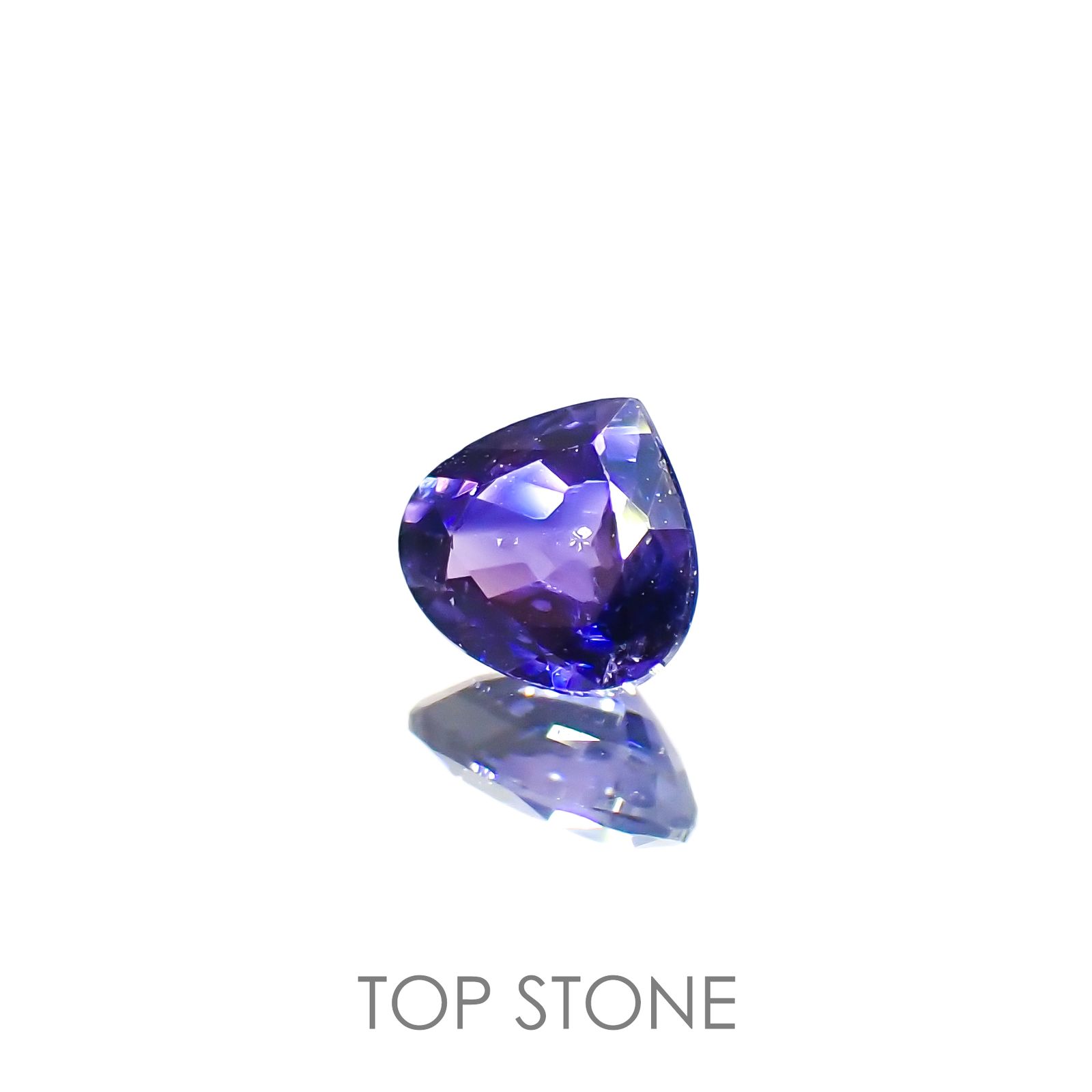バイカラーサファイア(宝石名サファイア)タンザニア産 0.45ct 識別済[220616192]4.5x4.9mm前後