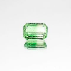 バイカラーツァボライト(宝石名グリーン グロッシュラー・ガーネット)タンザニア産 1.23ct 識別済[231124267]6.8x5mm前後