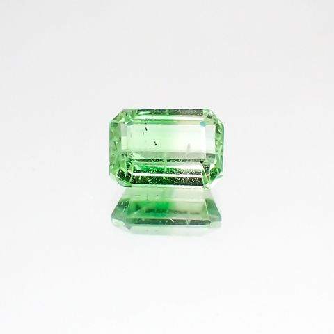 バイカラーツァボライト(宝石名グリーン グロッシュラー・ガーネット)タンザニア産 1.23ct 識別済[231124267]6.8x5mm前後