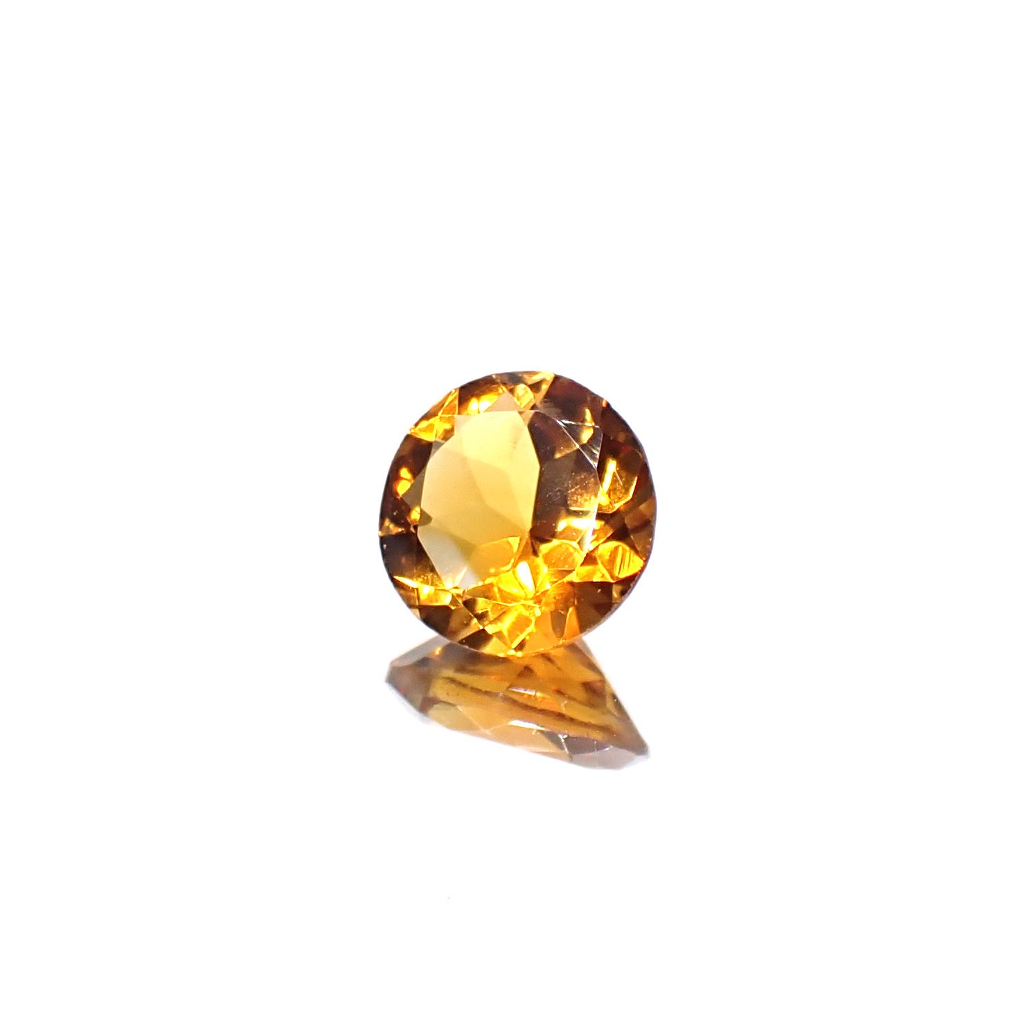 マデイラシトリン ブラジル・ミナスジェライス州産 0.94ct [250630584]6.9x6.9mm前後