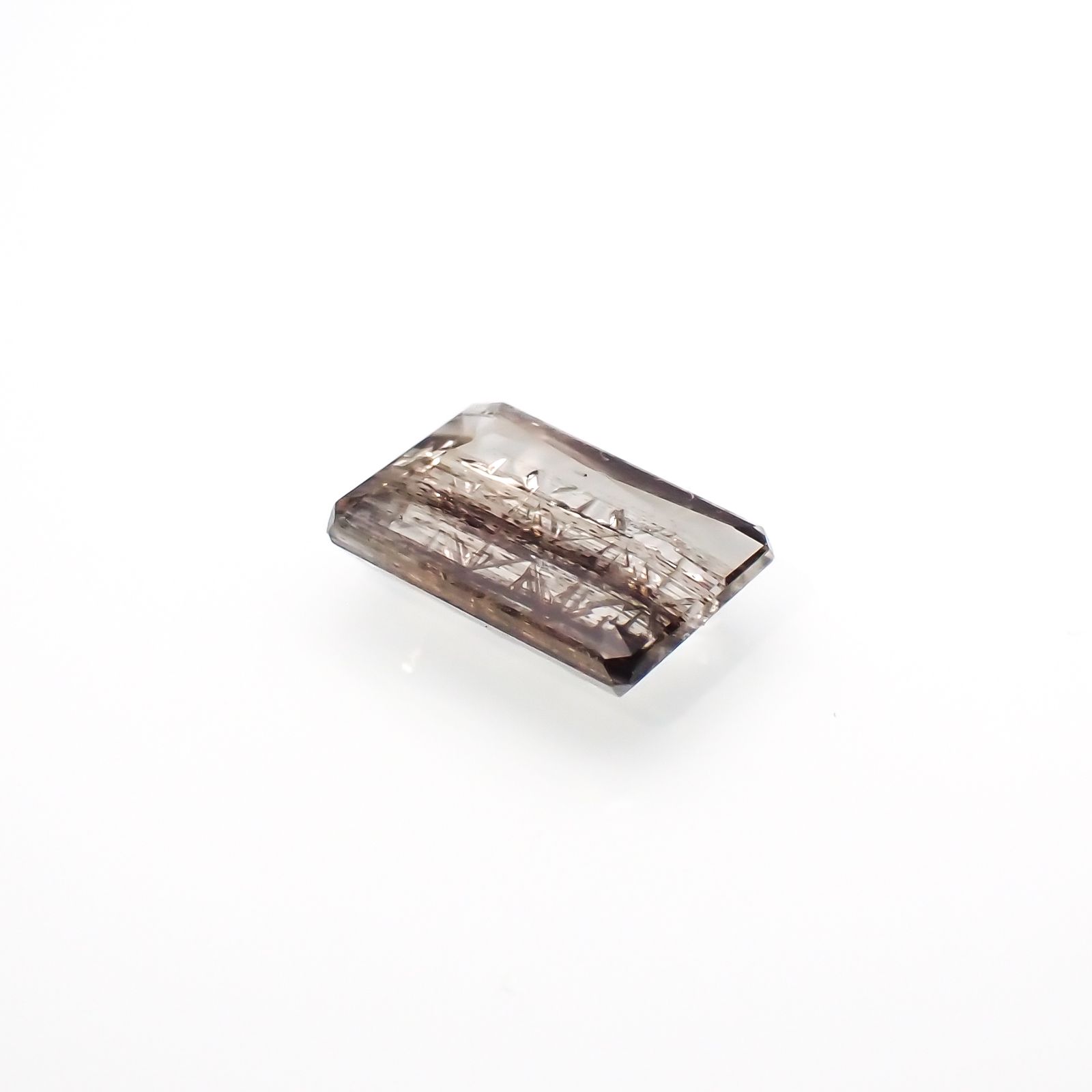 ◇甲州貴石切子Plus Three◇レインボースキャポライト カード付き ブラジル産 1.48ct[230321257]8.8x6.1mm前後