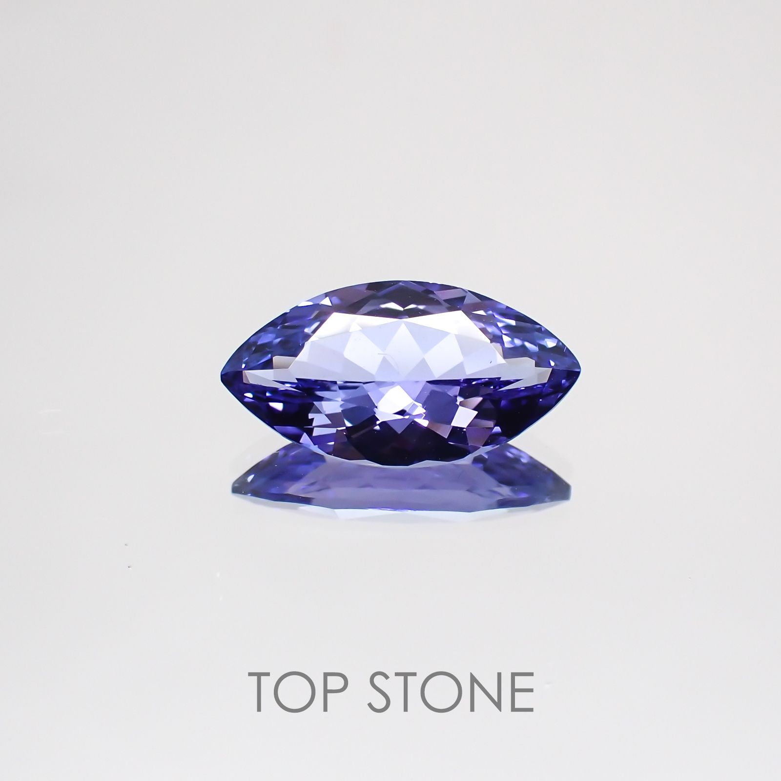 タンザナイト(宝石名タンザナイト) タンザニア産 2.483ct ソ付(彩珠)[210310313]13.1×7mm前後