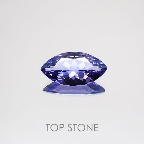 タンザナイト(宝石名タンザナイト) タンザニア産 2.483ct ソ付(彩珠)[210310313]13.1×7mm前後