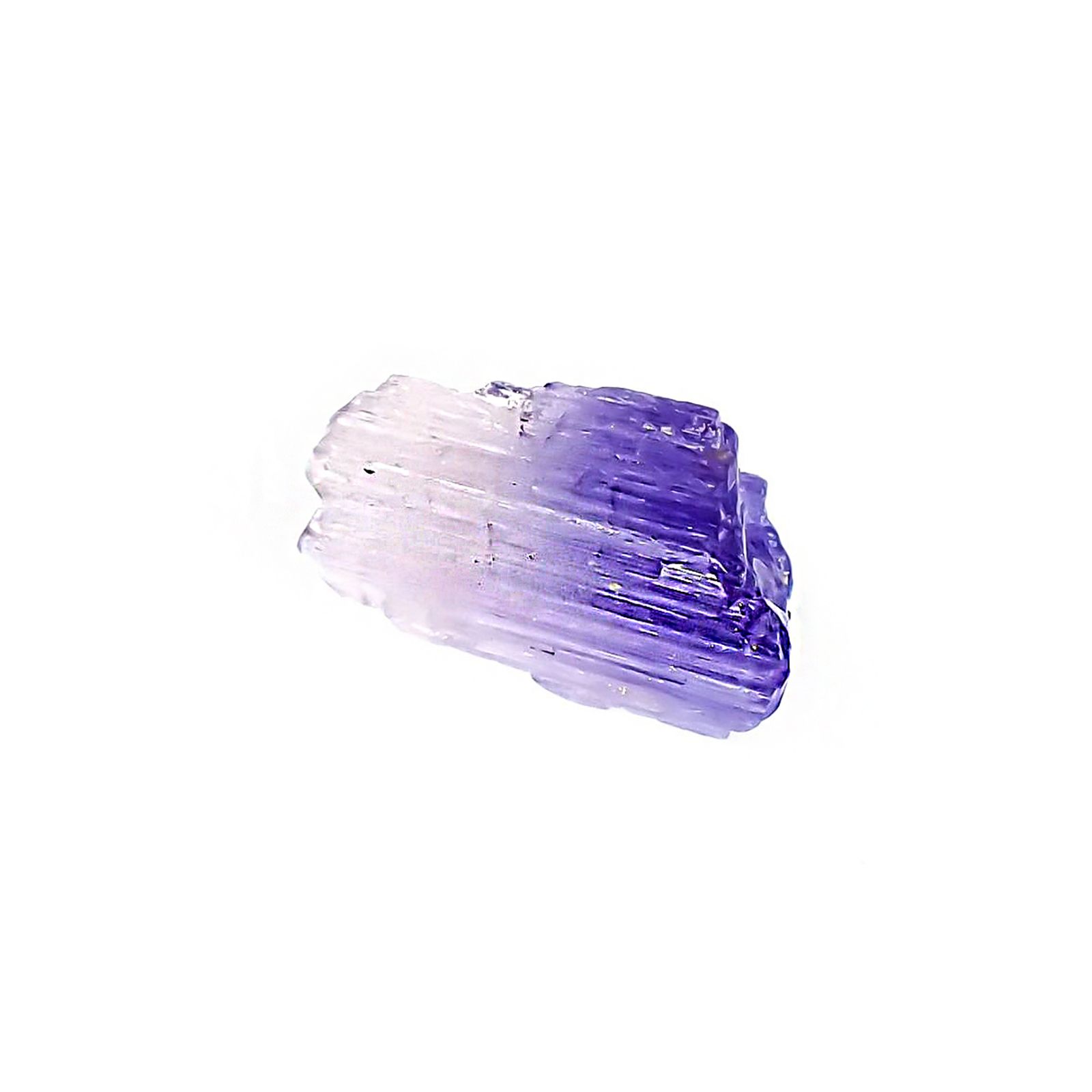 バイカラータンザナイト 原石 タンザニア産 3.77ct / 14x8mm前後 [260424989]