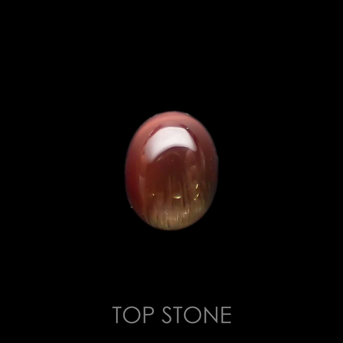 バイカラーアンデシン(宝石名アンデシン/ラブラドライト) チベット産 2.34ct 識別済[210913545]9.1×7.2mm前後