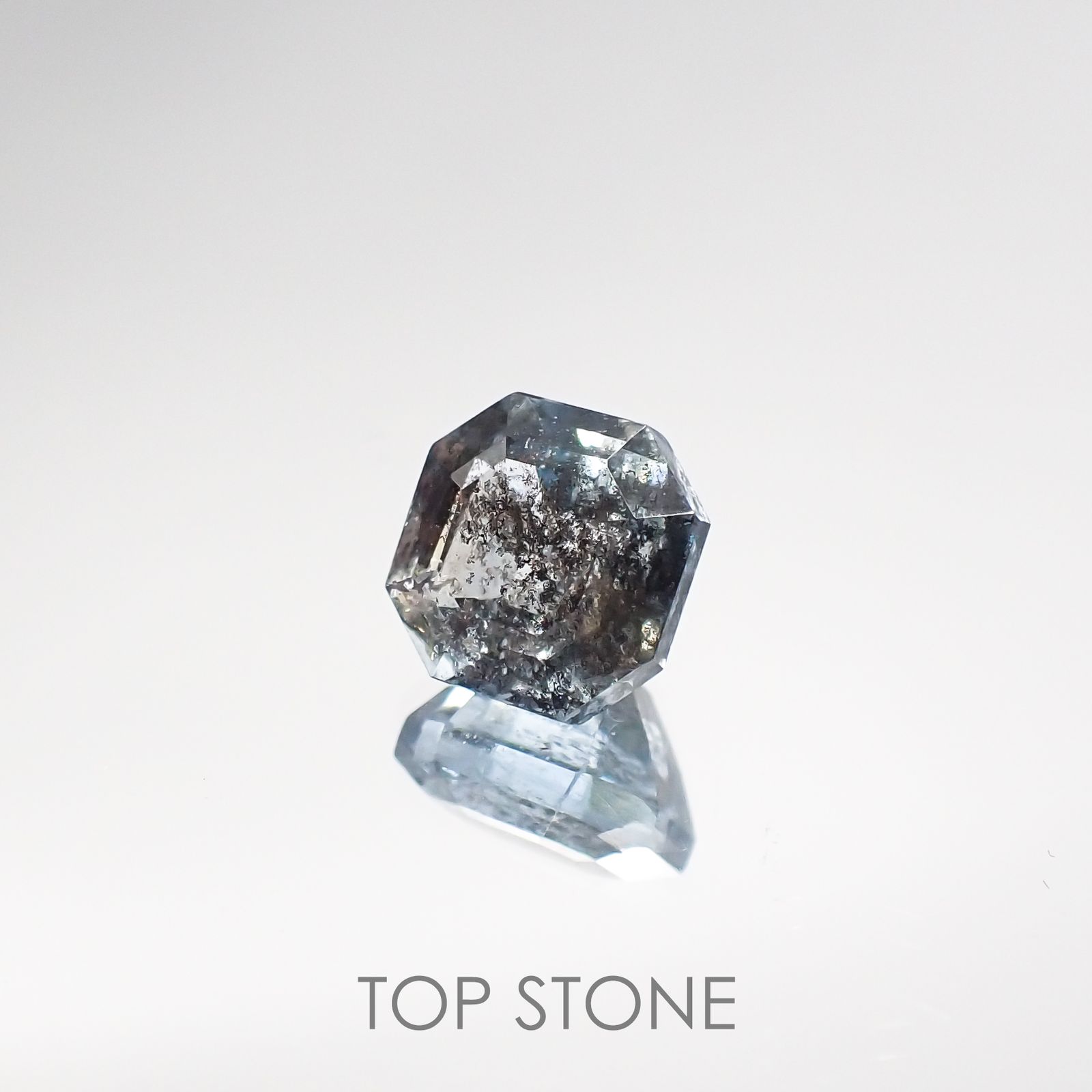 ◇カスタムカット◇アベンチュリンアクアマリン ブラジル産 ルース 1.88ct[210712982]7.1×7mm前後