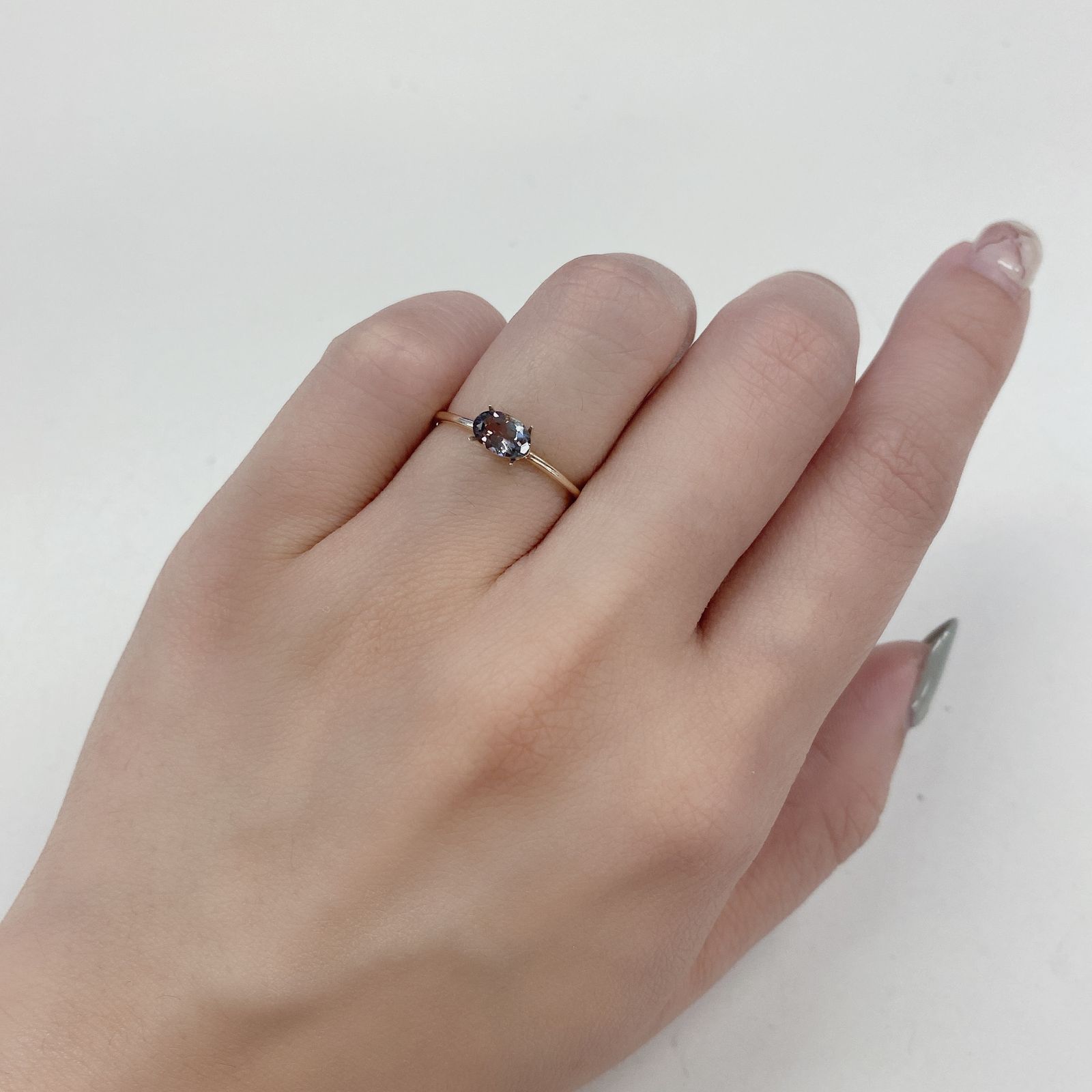 バイカラートルマリン ブラジル・アフリカ産 ルース 0.48ct[210410456]6.1×4.1mm前後