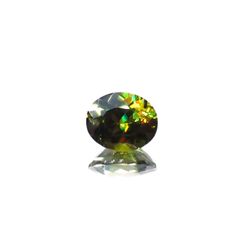 カラーチェンジスフェーン パキスタン産 1.52ct[231224768]7.7x6.4mm前後