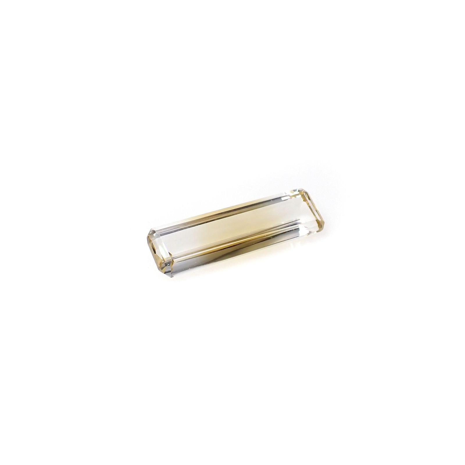 バイカラーシトリン ブラジル・ミナスジェライス州産 5.92ct[240326455]22.8x6.5mm前後