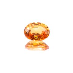 スペサルティンガーネット マンダリンオレンジカラー(宝石名スペサルティン・ガーネット)ナイジェリア産 1.28ct 識別済[231124192]7.1x5.4mm前後