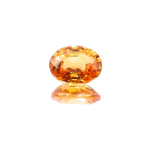 スペサルティンガーネット マンダリンオレンジカラー(宝石名スペサルティン・ガーネット)ナイジェリア産 1.28ct 識別済[231124192]7.1x5.4mm前後