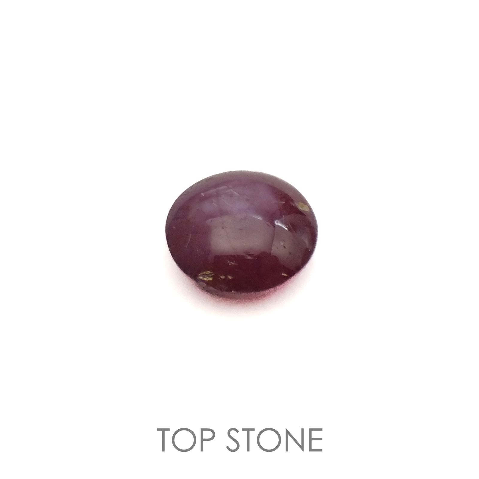 スタールビー(宝石名スター・ルビー)インド産 0.92ct 識別済[220616107]5.9x5.9mm前後