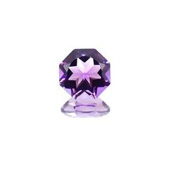 <ランダムセレクト1個販売> ◇オクタゴンカット◇アメジストSA(宝石名アメシスト) ブラジル産 0.25ct前後 識別済[20118284]4×4mm前後