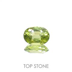 グリーンエンスタタイト(宝石名グリーン・エンスタタイト)カメルーン産 0.53ct 識別済[220917601]6.1x4.5mm前後