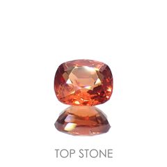 オレンジスピネル(宝石名スピネル)ビルマ/マダガスカル産 0.85ct 識別済[220817510]5.8x5.6mm前後