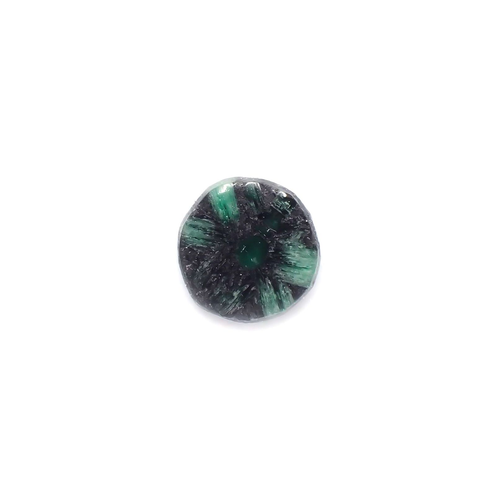 逆トラピッチェエメラルド(宝石名エメラルド)コロンビア産 識別済 0.24ct / 4.4x4.1mm前後 [260424416]