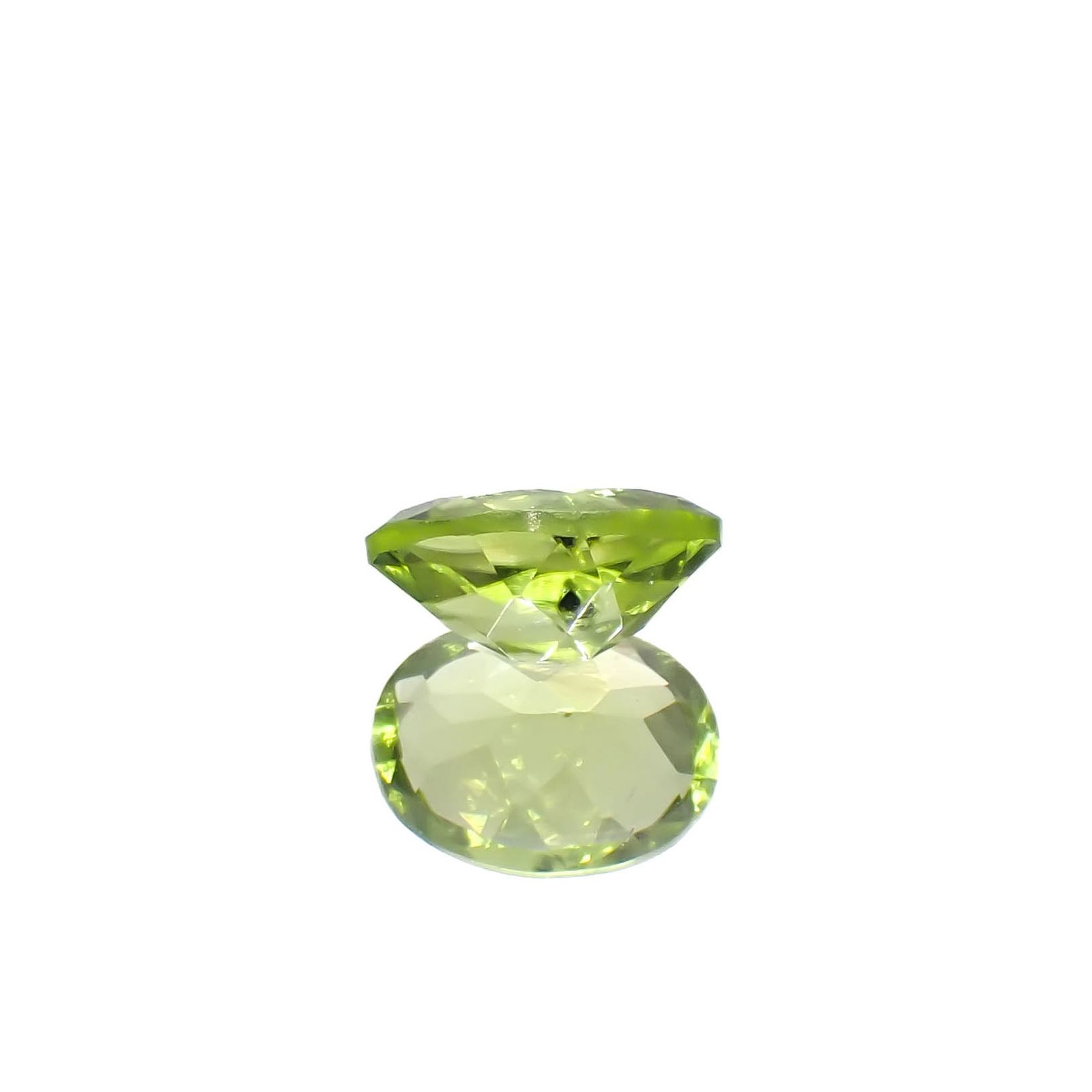 ブラックリリーパッドペリドット アメリカ・アリゾナ州産 1.34ct[240627938]8.1x6.2mm前後