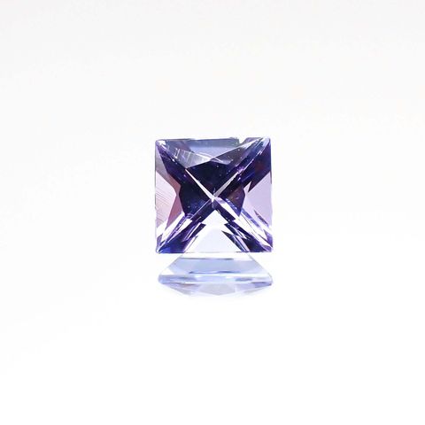 ◇プリンセスカット◇タンザナイト(宝石名タンザナイト)タンザニア産 0.39ct 識別済[230723009]4.3x4.2mm前後
