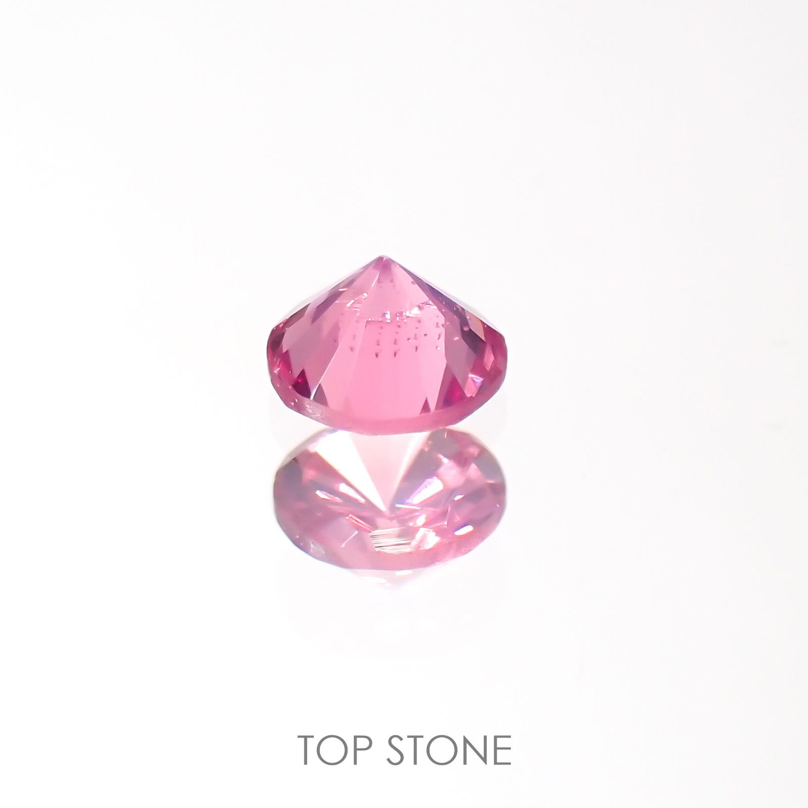 ホットピンクスピネル(宝石名ピンク・スピネル)タンザニア産 0.19ct 識別済[220113912]3.6x3.6mm前後