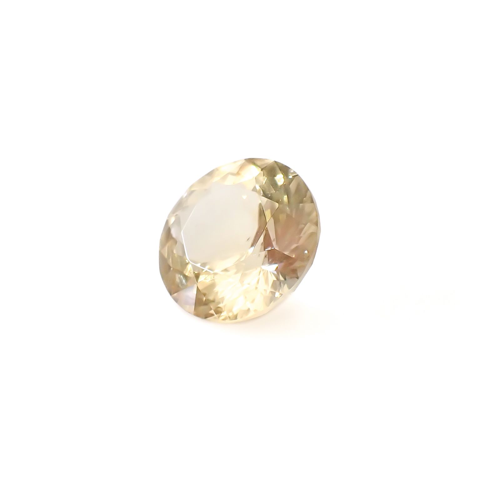 アラゴナイト フォスフォレッセンス(宝石名フォスフォレッセンス・アラゴナイト)チェコ共和国産 11.832ct ソ付(彩珠)[250129778]15.1x15.2mm前後