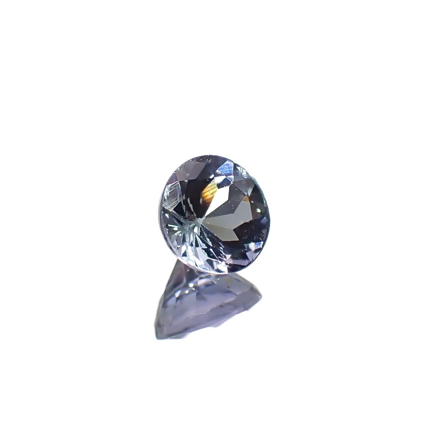 バイカラータンザナイト(宝石名ゾイサイト)タンザニア産 0.37ct 識別済[240828613]4.4x4.4mm前後