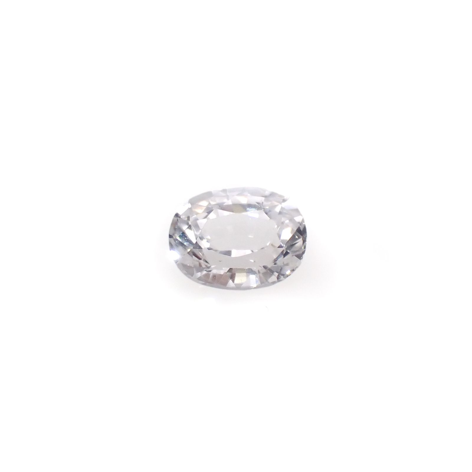 カラーレスサファイア スリランカ産 0.47ct[240527483]5.1x4.1mm前後