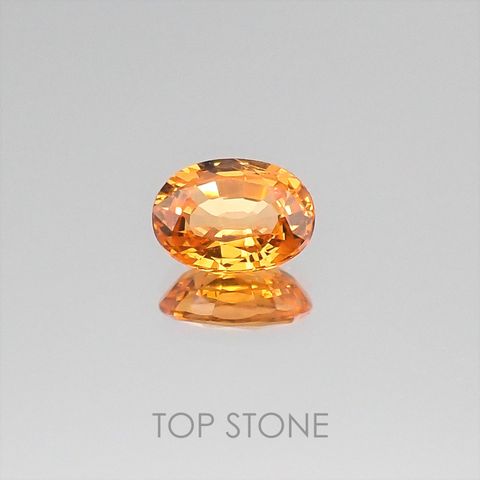スペサルティンガーネット マンダリンオレンジカラー(宝石名スペサルティン・ガーネット)ナイジェリア産 1.06ct 識別済[220817244]6.9x5.1mm前後