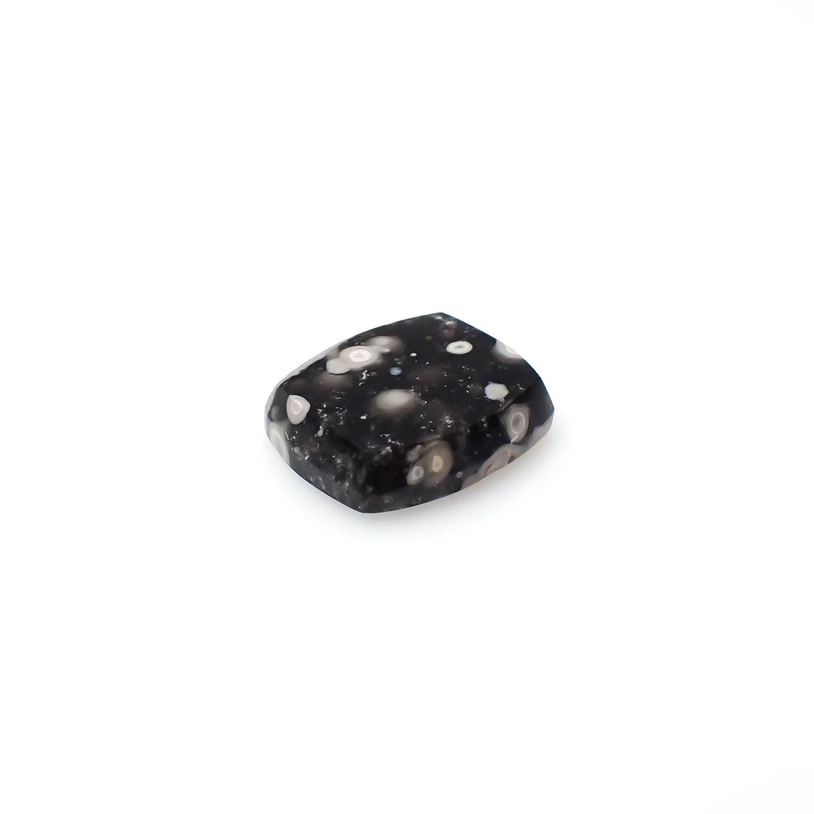 コスミックオブシディアン イタリア産 5.25ct[240427069]13.5x11.4mm前後