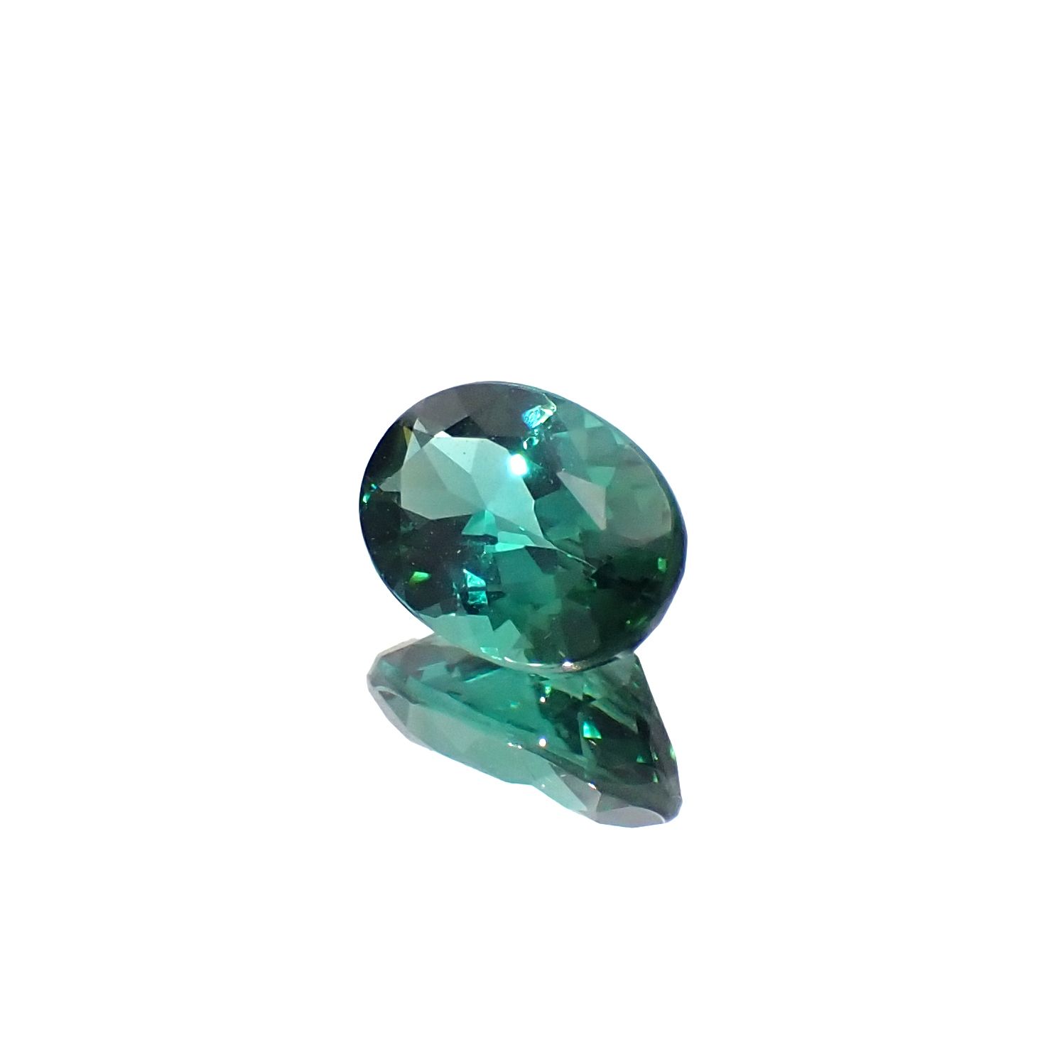 ブルーグリーントルマリン ブラジル産 0.87ct[230923528]7.1x5mm前後