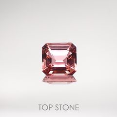 ピンクトルマリン パパラチャカラー(宝石名ピンク・トルマリン) ルワンダ産 1.746ct ソ付(彩珠)[210711637]7.6×7.3mm前後