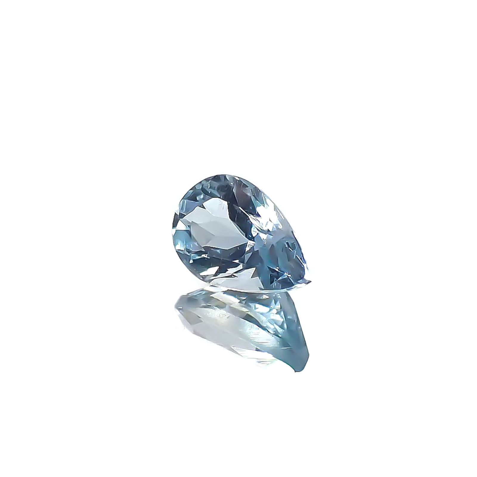 アクアマリン サンタマリアカラー ナイジェリア/マダガスカル産 0.42ct / 6.1x3.9mm前後 [240225973]