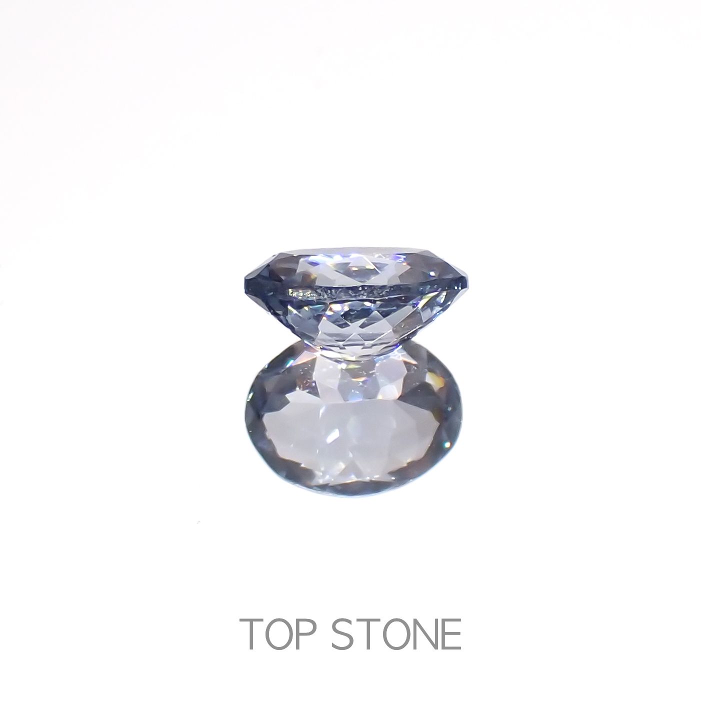 グレイッシュブルースピネル(宝石名スピネル)ビルマ/マダガスカル産 0.39ct 識別済[230220658]5x3.9mm前後